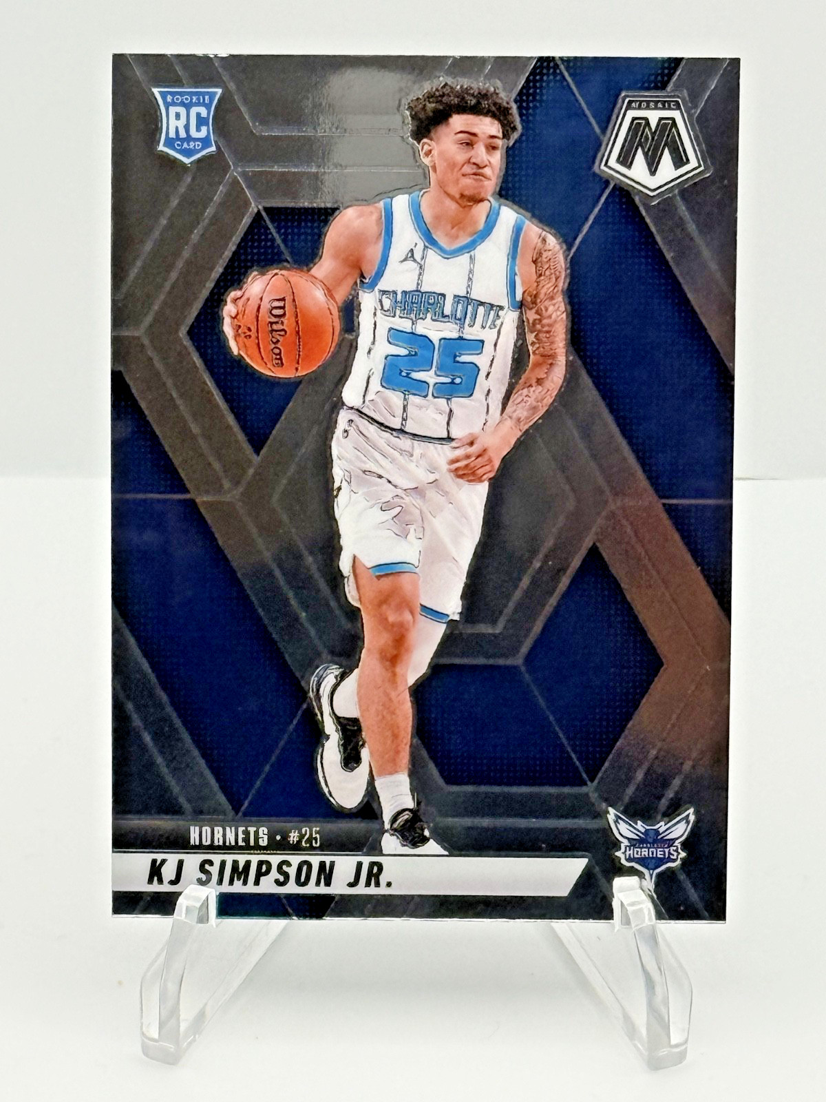 2024-25 Panini Mosaic - KJ Simpson Jr. #239 (RC) Charlotte Hornets