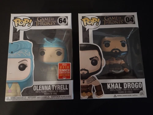 Funko Pop! Game of Thrones Olenna Tyrell 64 + Khal Drogo 04 Set Vaulted GOT SDCC
