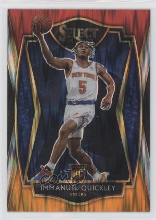 2020-21 Select Premier Level Red White Orange Flash Prizm Immanuel Quickley 2r8
