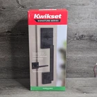 Kwikset Signature Series San Clemente Front Door Handle Only Matte Black - Read