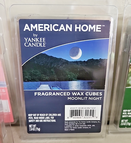 6 Yankee Candle Fragranced Wax Cube Pink Island Sunset Fresh Balsum Fir Moonlit - Picture 4 of 7