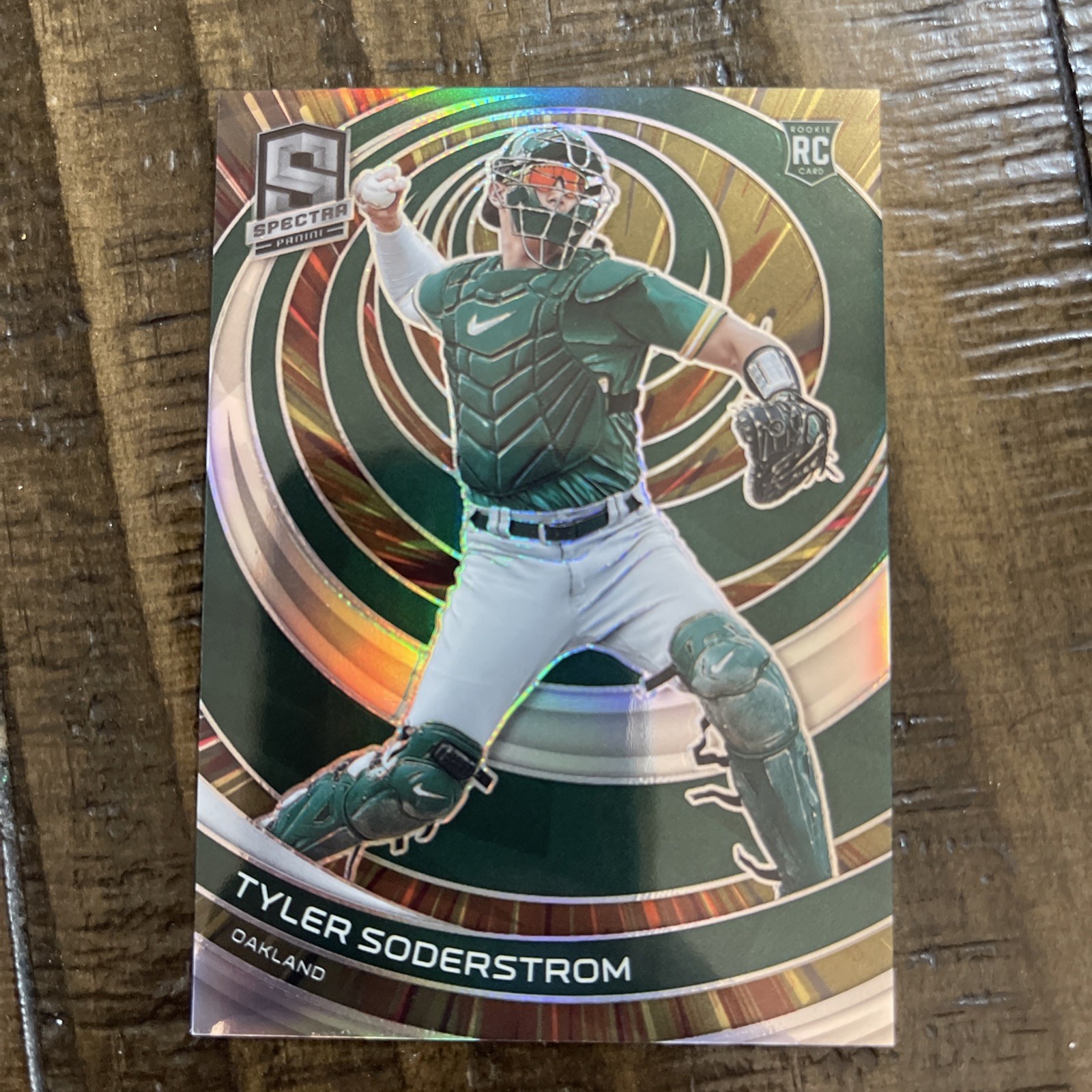 Tyler Soderstrom 2023 Panini Chronicles Spectra FOTL Green Prizm Rookie 32/50 🔥