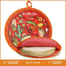 Versatile 30cm Tortilla Warmer for Tacos, Roti, and Chapati - Easy Care