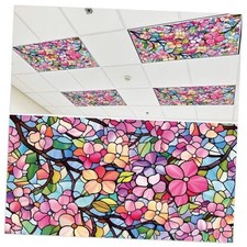 Light Covers for Ceiling Lights Classroom, 4PCS Floral Themed Magnetic