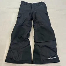 Columbia Bugaboo Kids Snow Pants Black Omni Tech Ski Snowboard Waterproof-S/8-
