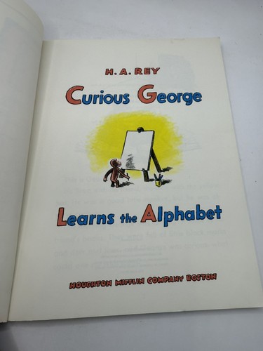 Vintage 1963 CURIOUS GEORGE LEARNS THE ALPHABET Children's BOOK Scholastic PB - Picture 9 of 12