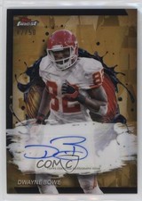 2024 Topps Finest Finest Auto Gold Refractor 42/50 Dwayne Bowe #FA-DB Auto v9t