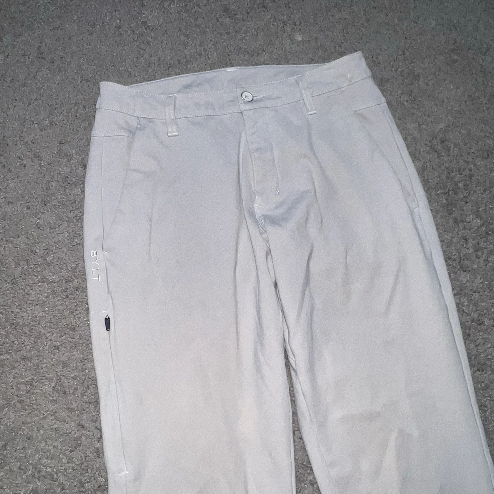 BYLT Everyday Pant 2.0 Men 32x30 Ivory Wrinkle Free Stretch Performance