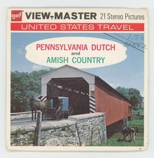 Pennsylvania Dutch and Amish Country 1960's GAF View-Master Packet #A-633 VG