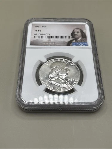 1962 Franklin Half Dollar Proof PF66 NGC | 90% Silver | Gem Proof