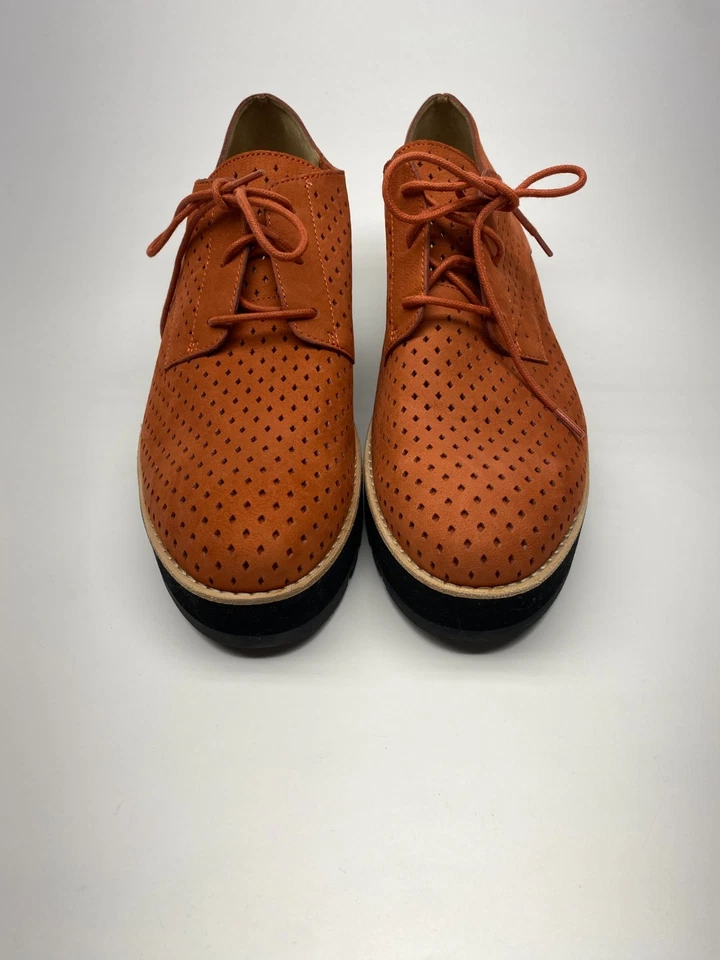 Plataforma de gamuza con cordones Eileen Fisher Herringbone para mujer Oxford cómoda talla 11 Foto 4 de 4