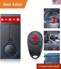 Car Security Alarm with Wireless Remote, 108dB Loud Siren, 3-Level Sensitivit...