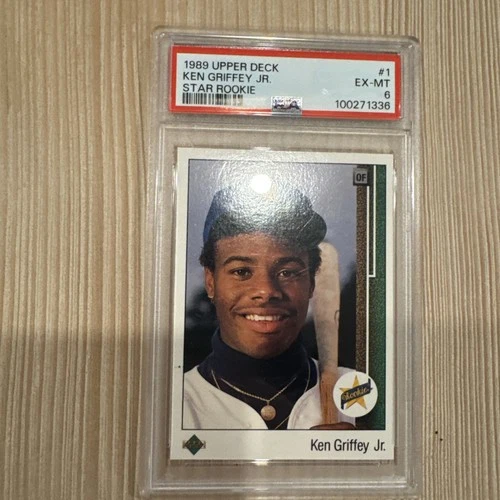 1989 Upper Deck - Star Rookie - Ken Griffey Jr - #1 - PSA 6 - HOF