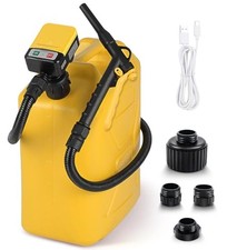 Fuel Transfer Pump with Hand Trigger Nozzle for Gasoline and Diesel Oil, Portabl