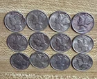 Lot Of 12, 1942 AU UNC Mercury Dimes Nice high grade coins, see pics.