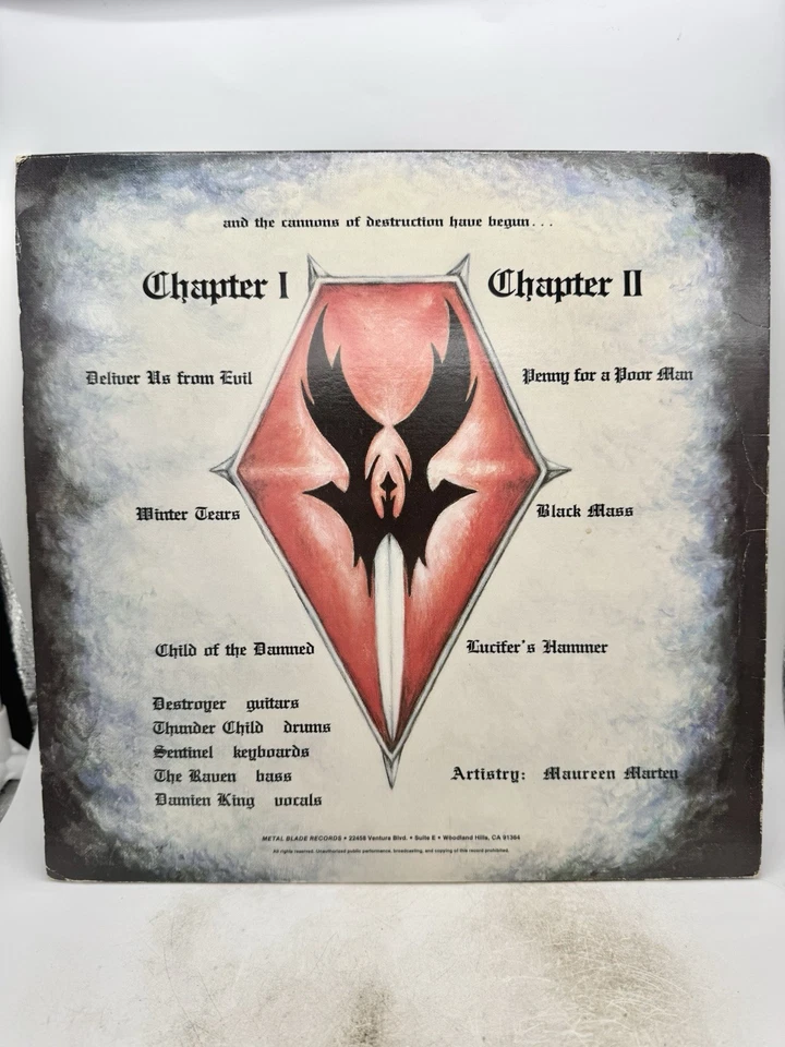 Warlord - Deliver Us 12" Vinyl LP Rock Metal 1983 US Excellent Foto 2 de 4