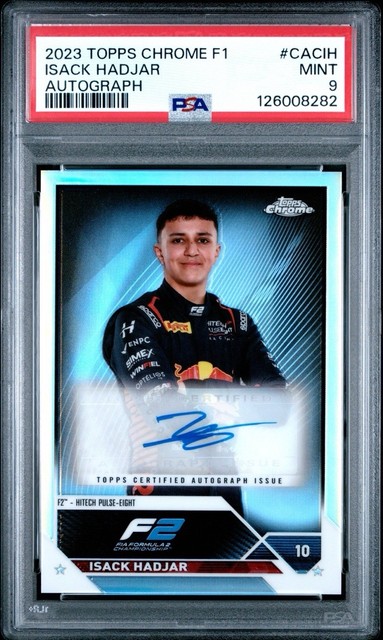 Isack Hadjar 2023 Topps Chrome Formula 1 Rookie Autographs Refractor