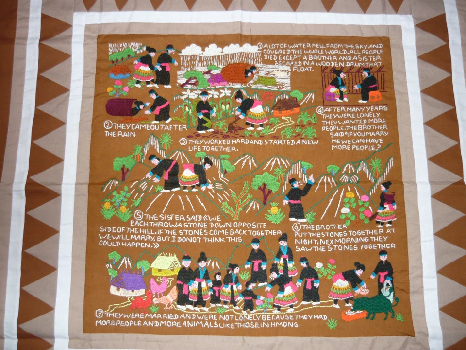 Tischdecke Tischläufer gestickt handgestickt Stickerei handgefertigt - Bild 2 von 4