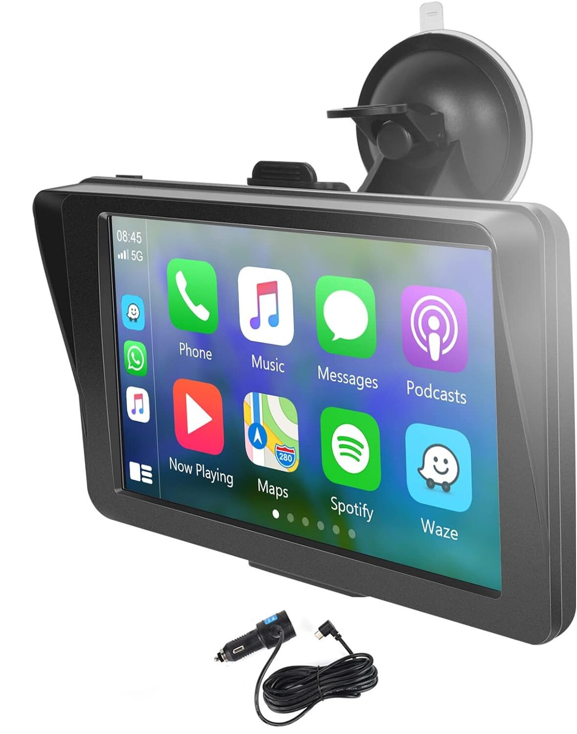 Schermo Portatile Wireless Android Auto Apple CarPlay Display Touch Universale - Immagine 1