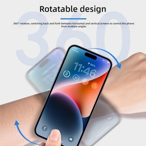 360° Rotatable Wrist Phone Holder, Detachable Armband, Hands - Free for Outdoors - 第 5/9 張圖片