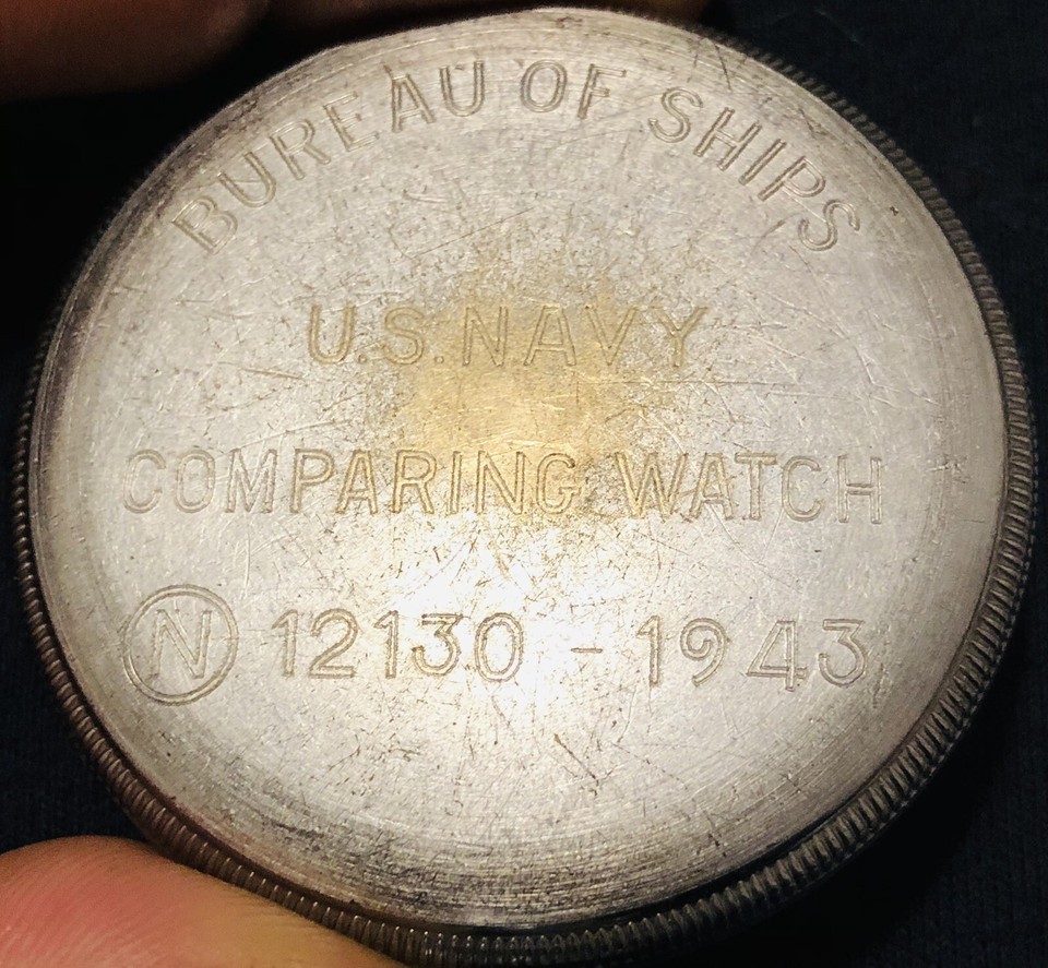 RARE 1943 Vintage Hamilton Bureau of Ships US Navy Comparing Pocket