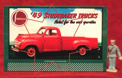 STUDEBAKER PICK-UP TRUCK 1949 _ #104 O/S SCALE METAL BILLBOARD
