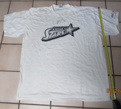 WNBA San Antonio Silver Stars Jia Pekins signed autographed tee xl shortsleeve