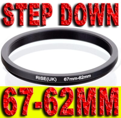62-67 Anello di adattamento step-up per il filtro 62mm