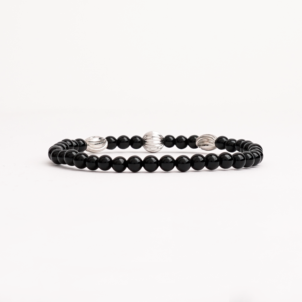 【DELIXIR】Thin Onyx Layered Bracelet▲BTS着用 DELIXIR】Thin Onyx Layered Bracelet△BTS着用 (DELIXIR