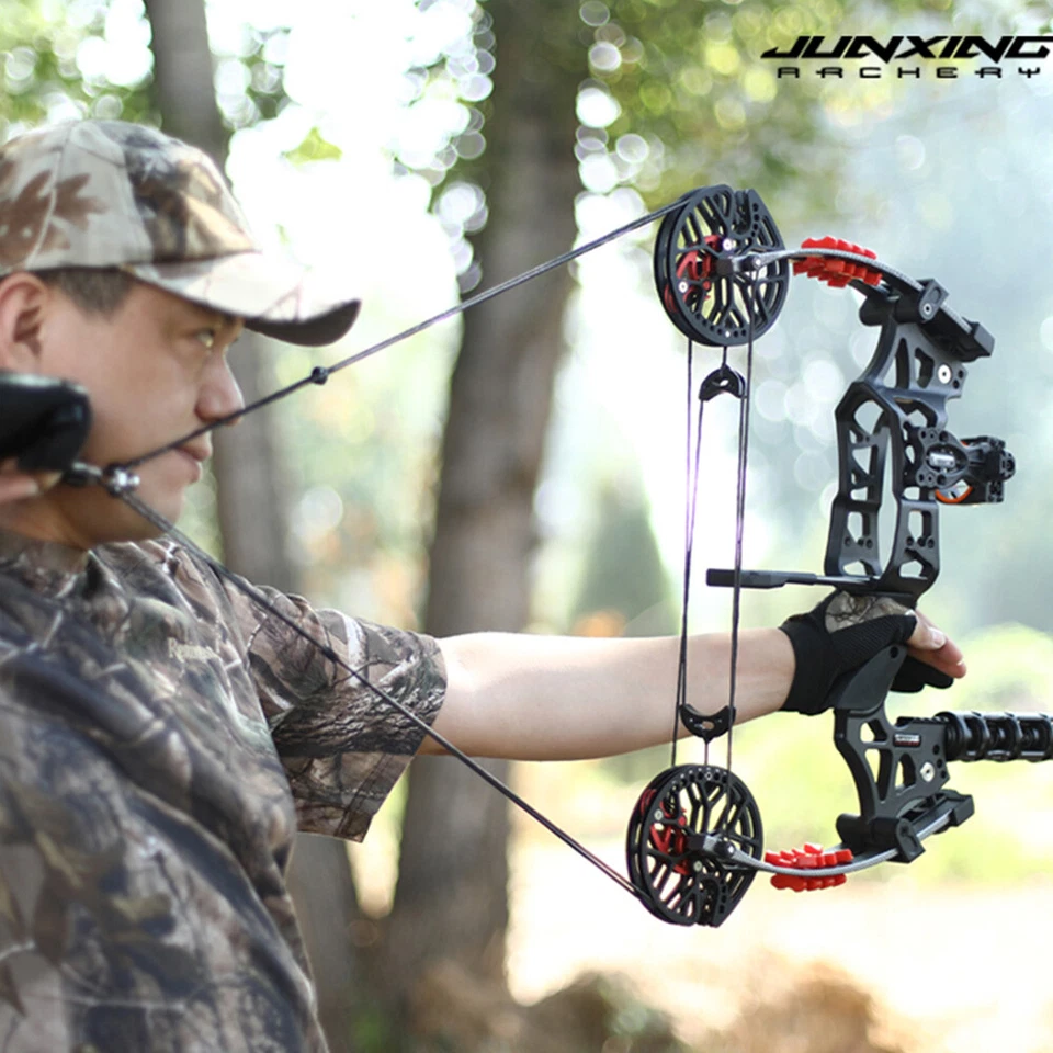 30-60lbs Compound Bow CNC Dual-use Steel Ball Arrows Archery Hunting Fish M109E - Image 2 of 4