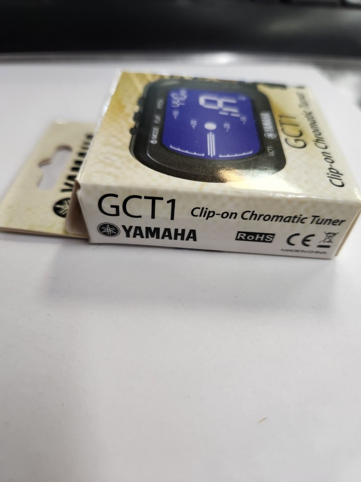 Yamaha GCT1 ClipOn Chromatic Tuner for Guitar, Ukulele, Violin, and