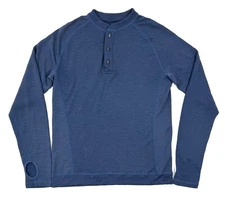 Showers Pass Henley Shirt Size M Wool Bamboo Cycling Hiking Outdoor Base Layer