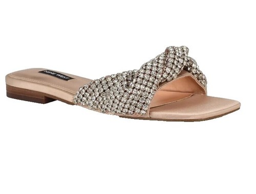 Kino Brown Leather Slide Sandals Made in Key West Women display picture 1