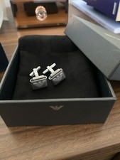 Armani Cufflinks, Silver, Brand new 