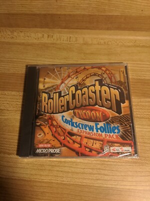 Roller Coaster Tycoon Corkscrew Follies Expansion Pack PC Win 95/98 New Sealed