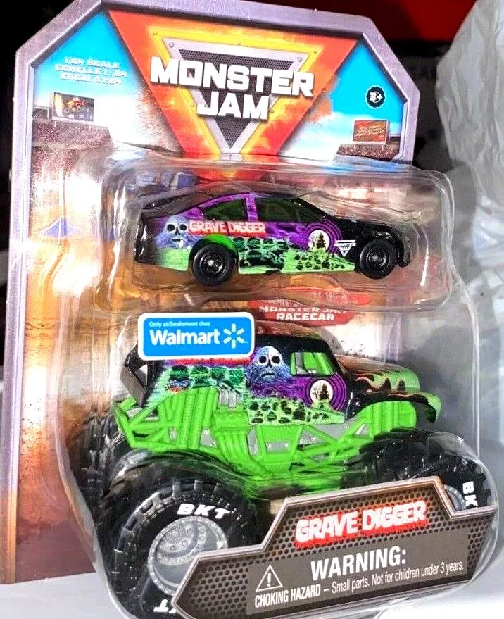 Monster Jam, 12-Pack 1:64 Scale Monster Truck Vehicles (Walmart Exclusive)