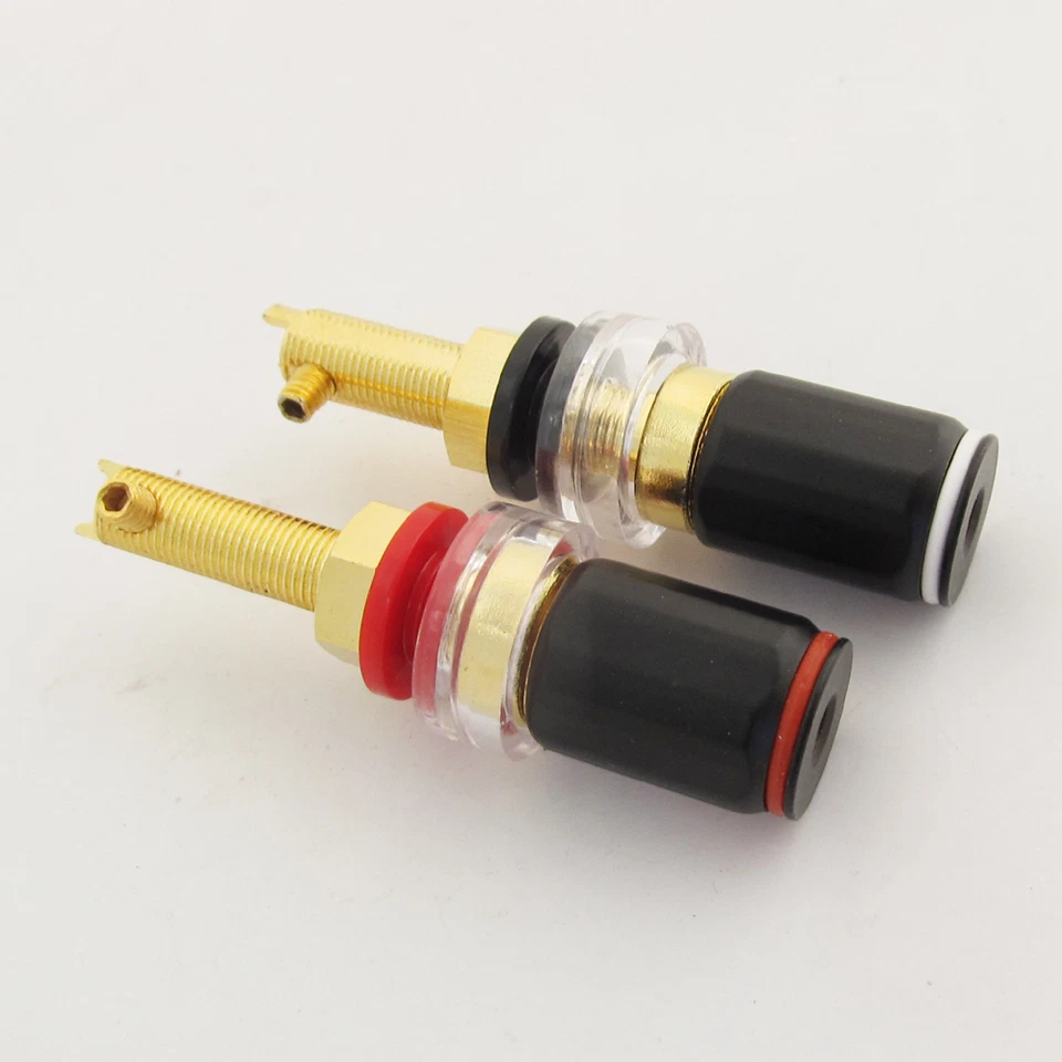 10pcs High Quality Brass HiFi Amplifier Speaker Terminal Binding Post 65mm - Image 3 of 4