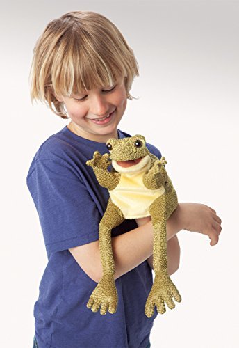 Folkmanis Funny Frog Hand Puppet - Picture 2 of 2