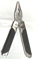 Stainless Steel Multi Tool Rubber Grip Folding 12 Function EUC