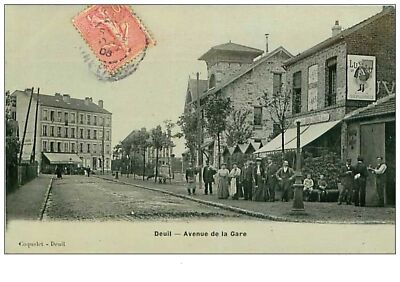 95.DEUIL.n°65.AVENUE Der Gare.cafe Der Bahnhof