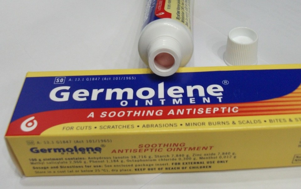 Germolene Pink Antiseptic / Analgesic Ointment 50g Tube. (Expiry 12/