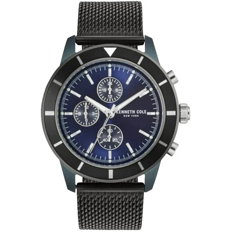 Kenneth Cole Stainless Steel Band Wristwatches with Chronograph