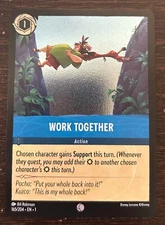 Disney Lorcana First Chapter COLD FOIL 165/204 Work Together