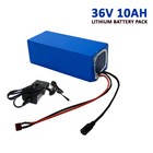 36V 10AH Lithium Li-ion E-Bike Battery + Charger for Electronic Bicycle E Bike