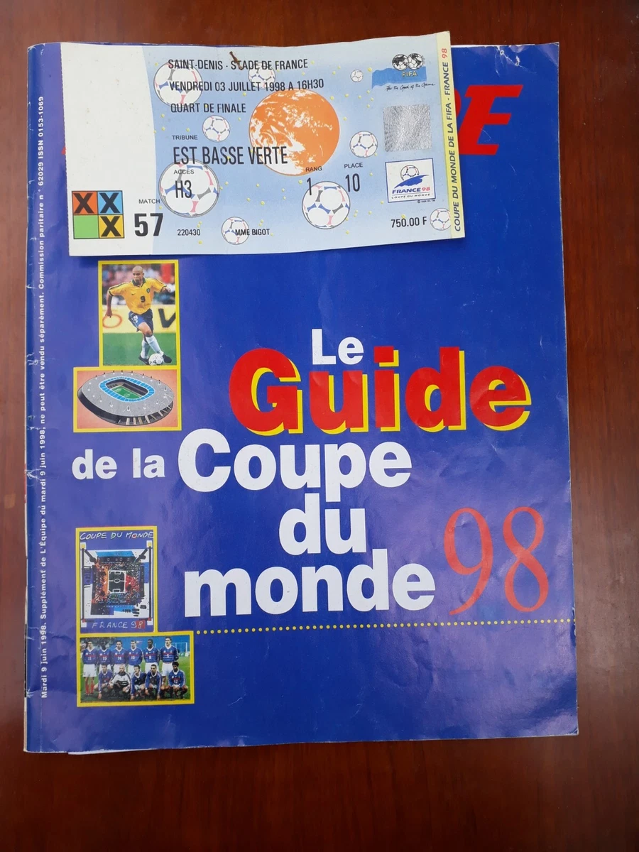 GUIDE DE L'AFP MONDIAL 98 COUPE DU MONDE DE FOOTBALL