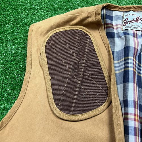 Brush Master Vintage Hunting Game Bag Shooting Vest Pockets Size Large USA - Picture 2 of 12