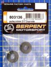 Serpent 803136 Side Pulley / Shim 21T 2-Sp Model Making