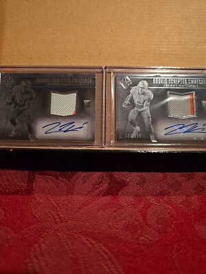 2017 Panini Majestic Scripted Swatches /199 (×2) Jeremy McNichols  Rookie Auto 