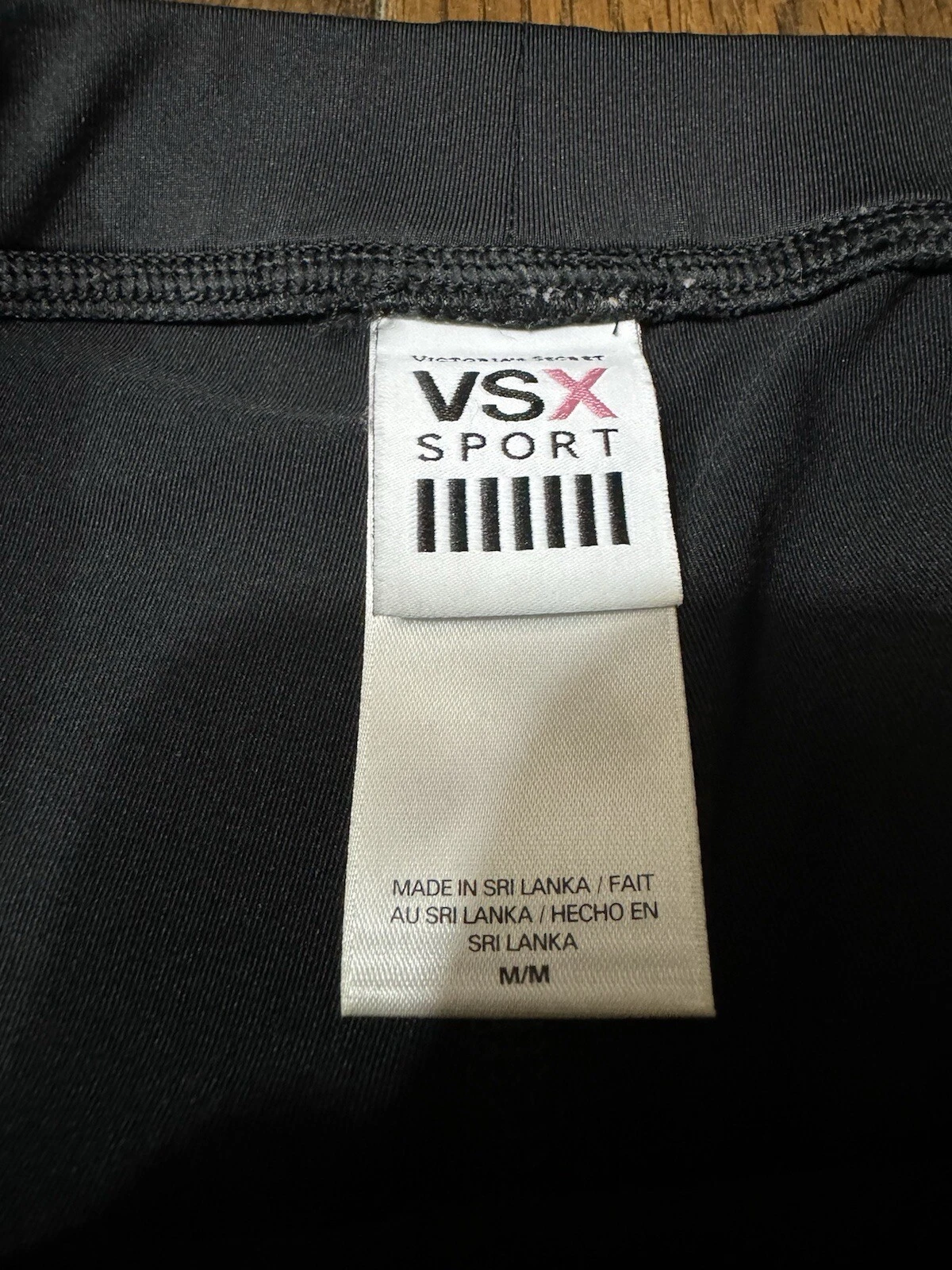 victoria-secret-vs cropped logo athletic leggings