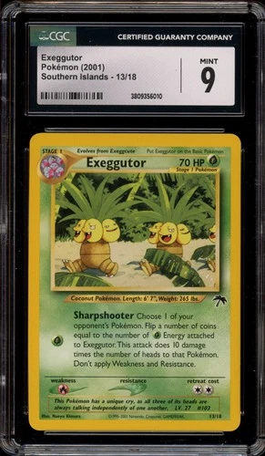 Pokemon Exeggutor Southern Islands Promo #13 CGC 9 Mint